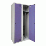 ARMOIRE SÉCHANTE IS 2 COLONNES À CLÉ VIOLET - MANUTAN COLLECTIVITÉS