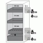 ARMOIRE SÉCURITÉ S-PEGASUS-90 S90.129.060.WDAC GRIS CLAIR - ASECOS