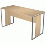 BUREAU PIEDS MÉTAL RAZOR - 140CM - CHÊNE/ANTHRACITE - ARTARREDI