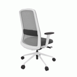 CHAISE DE BUREAU ROCKIT BLANCHE - ANTHRACITE