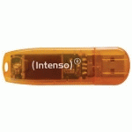 CLÉ USB 2.0 RAINBOW LINE - 64GO ORANGE INTENSO - INTENSO