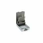COFFRET DE 19 FORETS MÉTAUX HSS TAILLÉS MEULÉS - HANGER - 155190