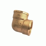COUDE DOUBLE FEMELLE 50X60 LAITON - GARIS - D23008B