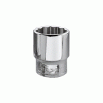 DOUILLE 3/8'' 12 PANS MÉTRIQUES DIAMÈTRE 22MM LONGUEUR 33MM - FACOM - J.22
