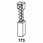 JEU DE 2 CHARBONS 6.4 X 10 X 19  POUR VIRUTEX