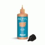 LOT DE 5 - DARWI FLACON DE 80 ML DE PEINTURE ACRYLIQUE UNIVERSELLE MÉTALLIQUE - BRONZE