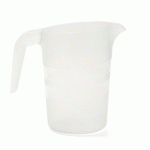 LOT DE 6 - PICHET EMPILABLE 1 LITRE EN POLYPROPYLÈNE TRANSPARENT