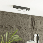 LUCANDE KELLINO PLAFONNIER À 2 LAMPES, NOIR