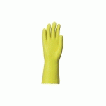 GANTS DE MÉNAGE EN LATEX FLOQUÉ COTON JAUNE T10 - SINGER - LAT2005.10