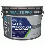 PEINTURE SATIN MONOCOUCHE BATIR - AS750 10 L BLANC