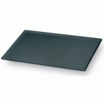 PLAQUE TÔLE BLEUE BORDS PINCÉS 65 X 45 CM