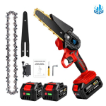 SCIE À CHAÎNE ÉLECTROPORTATIVE 1200W MINI TRONÇONNEUSE À BATTERIE - 6 POUCES SANS FIL POUR MAKITA - VITESSE RÉGLABLE POUR LA COUPE DU BOIS ONEVAN