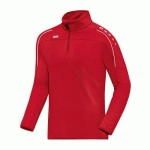 SWEAT ENFANT 1/2 ZIP JAKO CLASSICO ROUGE