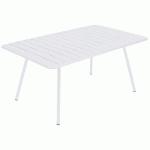 TABLE 165X100 LUXEMBOURG BLANC COTON