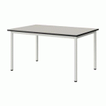 TABLE MALIBU 120X80 T4 4P ST ANTIB BLC SE W911/NOIR BLC 9016