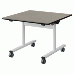 TABLE MALIBU RAB 80X80 T3 DL ST ANTIB GRIS U727/NO BLC 9016