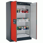 ARMOIRE SÉCURITÉ Q-PEGASUS-90 Q90.195.120.WDAC GRIS/ROUGE - ASECOS