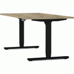 BUREAU MOTORISÉ L180XP80 ÉP.25MM CHÊNE BRUNSWICK/NOIR - EOL