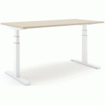 BUREAU RÉGLABLE STEELFORCE PRO 670 SLS - 200CM - BLANC CHÊNE - ACTIFORCE
