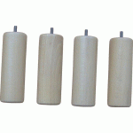 LE LOT DE 4 PIEDS POUR SOMMIER TAPISSIER - MANUTAN COLLECTIVITÉS