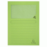 LOT DE 16 - PAQUET DE 25 CHEMISES À FENÊTRE FOREVER 130G/M2 - 22X31CM - VERT PRÉ