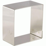 LOT DE 4 NONNETTES INOX CARRÉES 5.6X5.6X3 CM