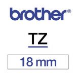 P-TOUCH RUBAN TITREUSE BROTHER - TZE - ÉCRITURE BLEU / FOND BLANC - 18 MM X 8 M - MODÈLETZE-243