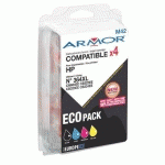 PACK CARTOUCHES 4 COULEURS OWA REMANUFACTURÉES - EQUIVALENT HP 364XL - POUR IMPRIMANTE JET D