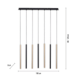 PAUL NEUHAUS SUSPENSION LED INONDATION, DIMMABLE, À 7 LAMPES