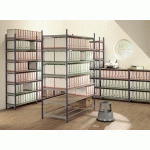 RAYONNAGE ARCHIV’PRO ÉLÉMENT DÉPART H 100 X L 150 X P 35 CM TÔLE D
