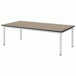 TABLE MALIBU 160X80 T1 4P STRA CHÊNE 1146/NOIR BLC 9016