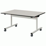 TABLE MALIBU RAB. 120X80 T3 DL ST BLC SEL W911/NOIR BLC 9016