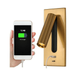 LISEUSE LAMPE LED TETE DE LIT CACHÉ INTERRUPTEUR LAMPE DE CHEVET, USB ENCASTRÉ LAMPE DE CHEVET MURALE APPLIQUE LISEUSE, WALL LIGHT SCONCE, ORIENTABLE