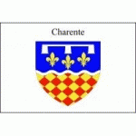 DRAPEAU CHARENTE : DIMENSIONS - 100 X 150 CM