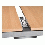 GOULOTTE PASSE-CÂBLES HORIZONTALE UNIVERSELLE POUR PÔLE DE BUREAUX L 60 X P 23 X H 10 CM ALUMINIUM