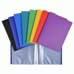 LOT DE 10 - PROTÈGE-DOCUMENTS ÉCOLIER EXACOMPTA POLYPROPYLÈNE 20 POCHETTES - 40 VUES