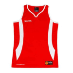 MAILLOT BASKET - SPALDING - JAM ROUGE BLANC