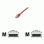 MCL CABLE RJ45 CAT5E 0.5 M RED CÂBLE DE RÉSEAU ROUGE 0,5 M U/UTP (UTP)