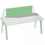 MTI CLOISON BLANC VERT SIMPLE MT6 CONCEPT HAUTEUR 40, LONGUEUR 105 CM