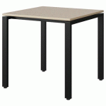TABLE MALIBU 80X80 T6 SOUDÉ ST ISOS BEIGE 1460/BEI NOIR 9005 - MANUTAN EXPERT