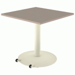 TABLE MANO MOB 80X80 T6 STR ALAISÉ CHÊNE H. CAPPUCCINO/1013 - MOBIDECOR