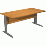 BUREAU PIEDS L MÉTAL FAST - 160 CM - AULNE - ANTHRACITE