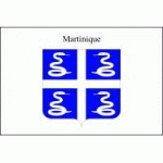 DRAPEAU DU DÉPARTEMENT DE LA MARTINIQUE : DIMENSIONS - 100 X 150 CM