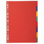 INTERCALAIRES CARTE MARBRÉE 220G 8 POSITIONS - A4 - ASSORTIES VIVES - LOT DE 25