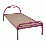 LIT TÊTE ARCEAU MÉTAL ALBA SOMMIER AGGLO 90X200CM COLORIS RAL 5015 BLEU - MANUTAN COLLECTIVITÉS