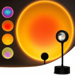 ZVD - SUNSET LAMP, PROJECTEUR DE COUCHER DE SOLEIL À LED - 15 COULEURS, ROTATION 360°, AMBIANCE DÉCORATIVE POUR CHAMBRE