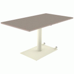 TABLE MANO MOB RÉG. 140X80 STR ALAISÉ CHÊNE H. CAPPU/1013 - MOBIDECOR