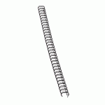 BAGUETTE RELIURE ANNEAUX MÉTAL 7.9 MM NOIRE - BOÎTE DE 100