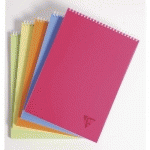 BLOC RELIURE INTÉGRALE LINICOLOR FRESH EN-TÊTE A4 160 PAGES DÉTACHABLES LIGNÉ COUVERTURE PLASTIQUE POLYPROPYÈNE RAINURÉ COULEUR ALÉATOIRE - ASSORTIS - LOT DE 5