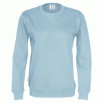 COTTOVER SWEATSHIRT COL ROND HOMME - CERTIFIÉ GOTS BLEU CLAIR - TAILLE XL